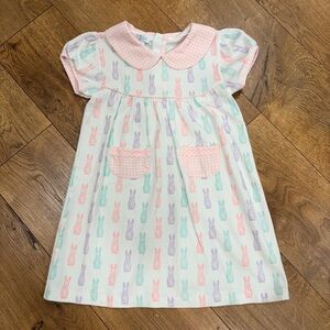 Baby Loren easter bunny print dress- Size 4
